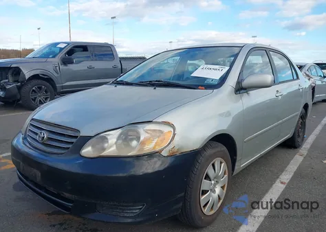 2004 Toyota Corolla Le из США, поврежденный, VIN JTDBR32E442032047
